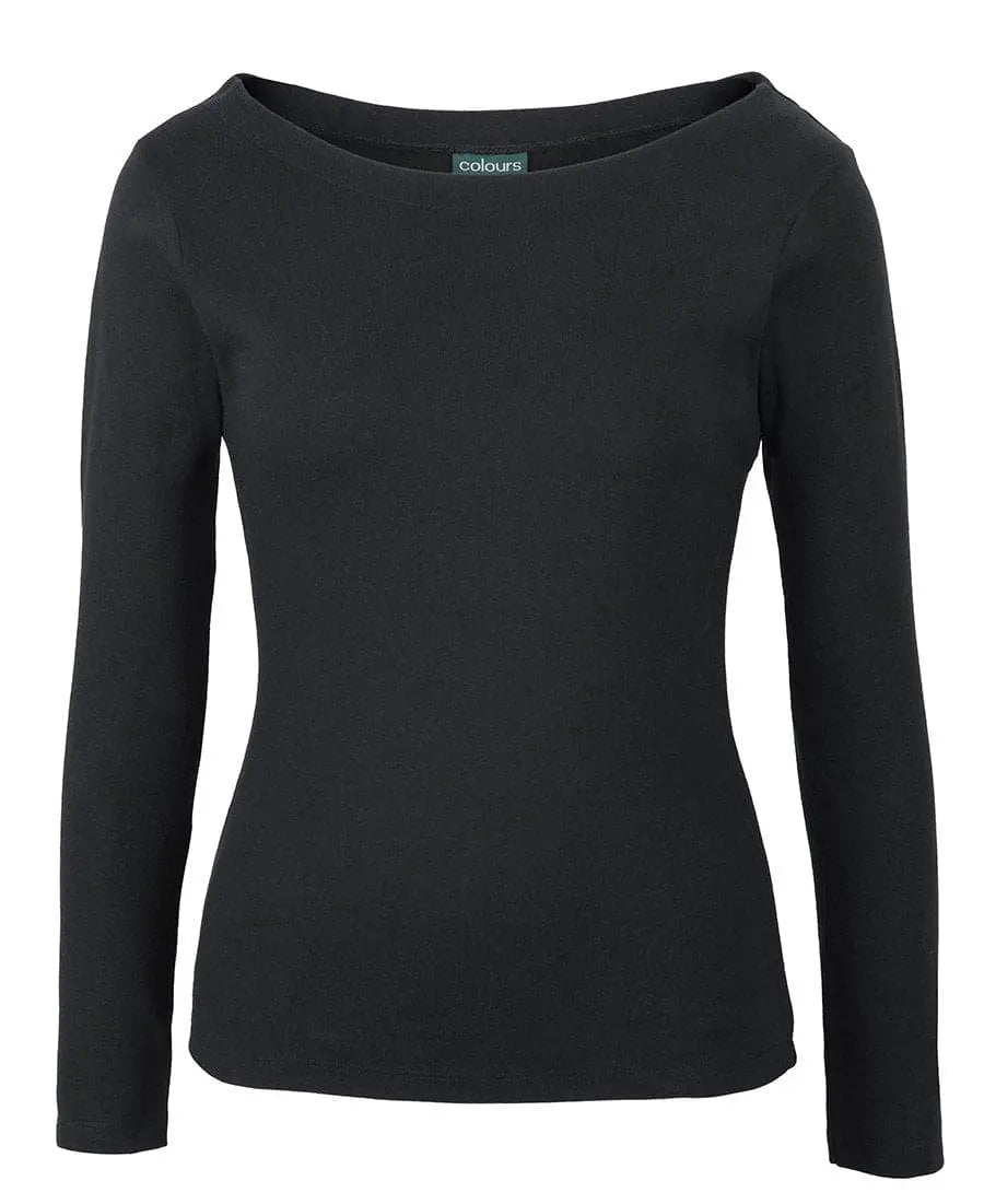 C Of C Ladies L/S Boat Neck Tee 1BTL Jb's Wear